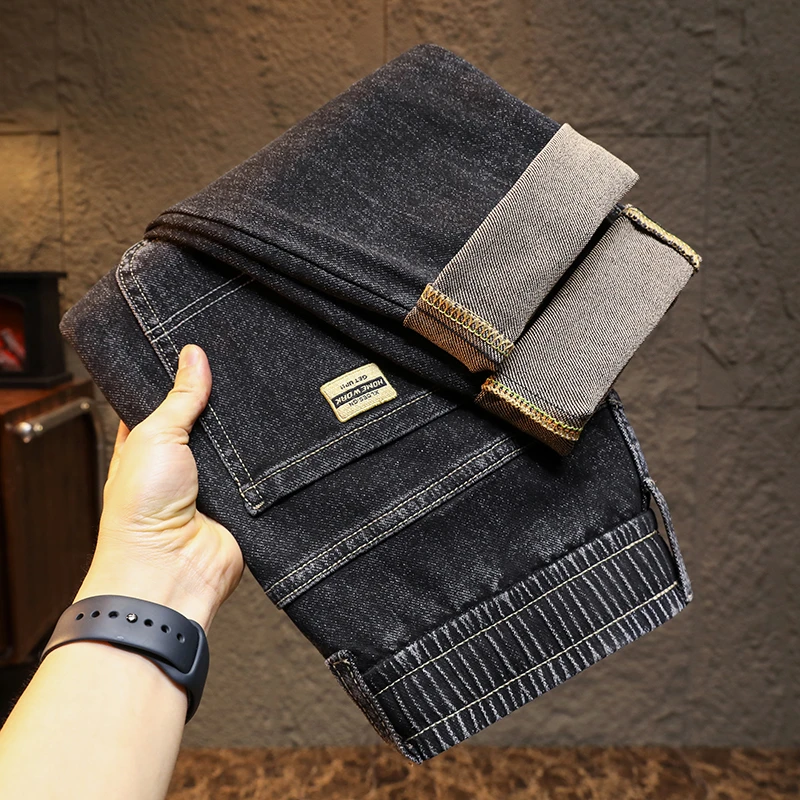 【松紧腰】牛仔休闲风长裤秋季常规四季款牛仔裤裤子直筒韩版慵懒风