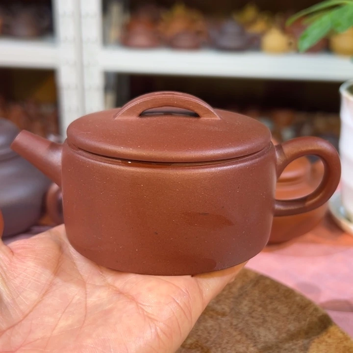 紫砂茶壶紫泥汉瓦180cc