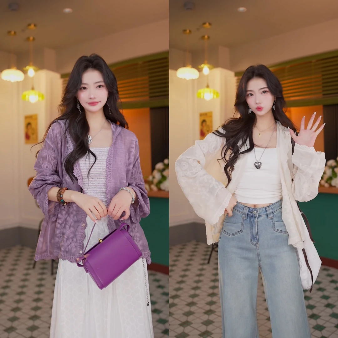 陈佳洁【蕴灵】复古印花外套外套女DS1114223