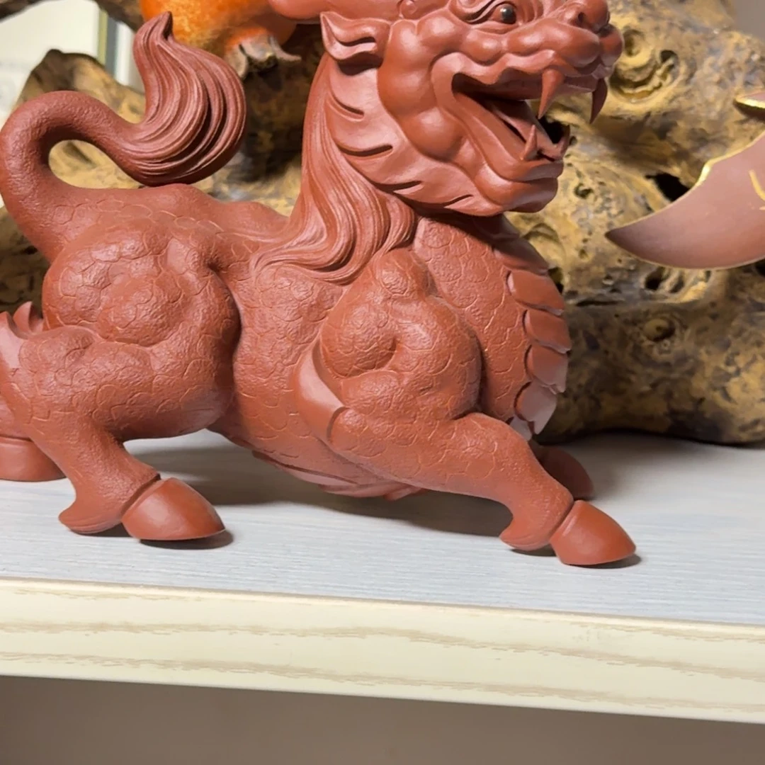 少****茶宠紫砂紫砂麒麟