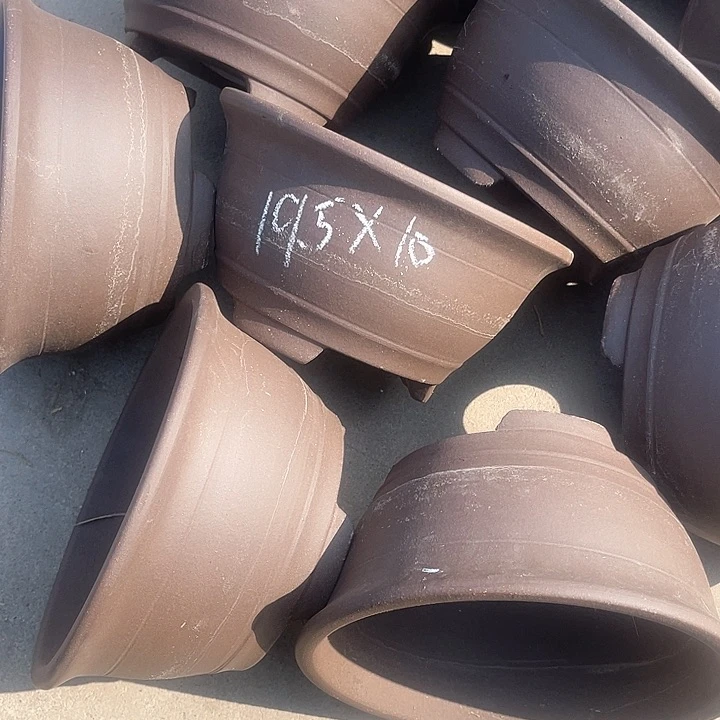 紫砂花盆50-5。19.5-10