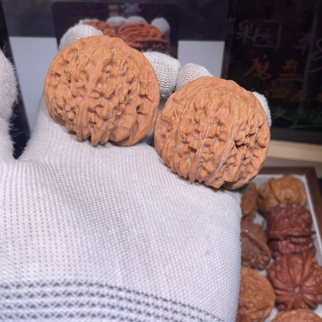 文玩核桃把件四座楼.45.42.3617