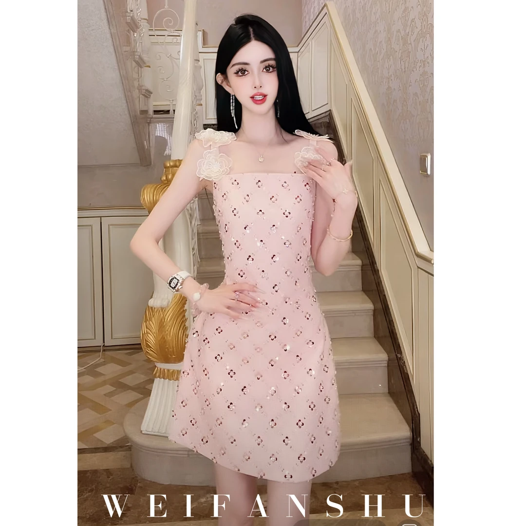 WEIFANSHU/魏凡舒【浮花叙事】连衣裙