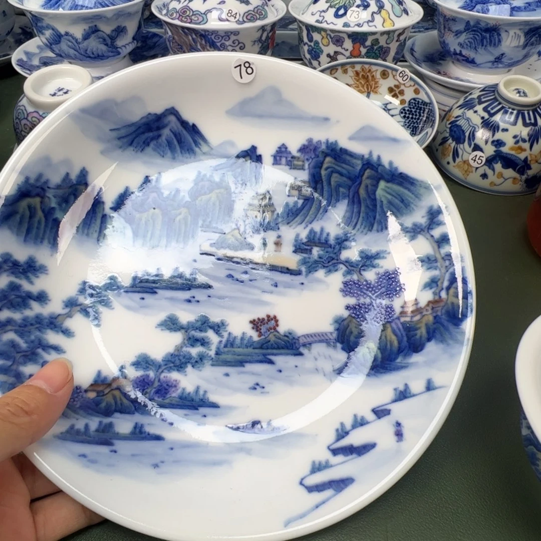 陶瓷景德镇纯手工纯手绘茶具木木78