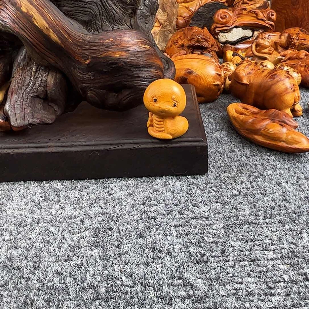 柏木崖柏蛇手把件