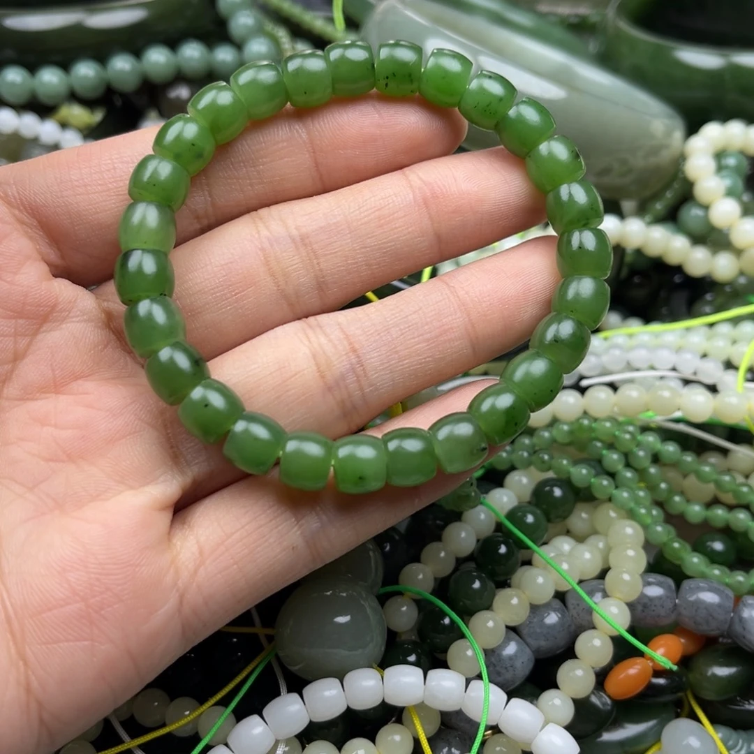 和田玉（碧玉）未镶嵌手串