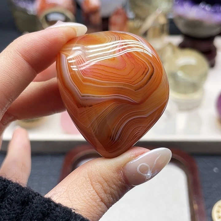 珠宝半成品未镶嵌水晶64缠丝码脑手握