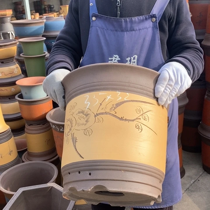 紫砂花盆紫砂花盆
