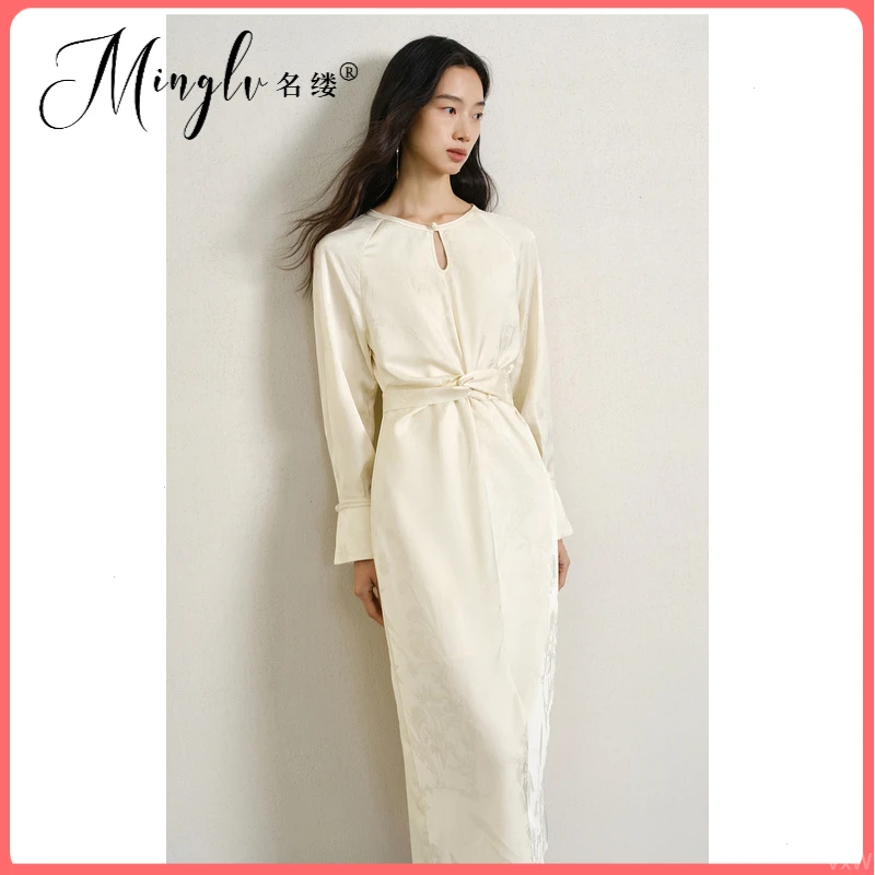 爆款女装2025国风女装秋季改良旗袍裙洋装名缕新款新中式今年流行
