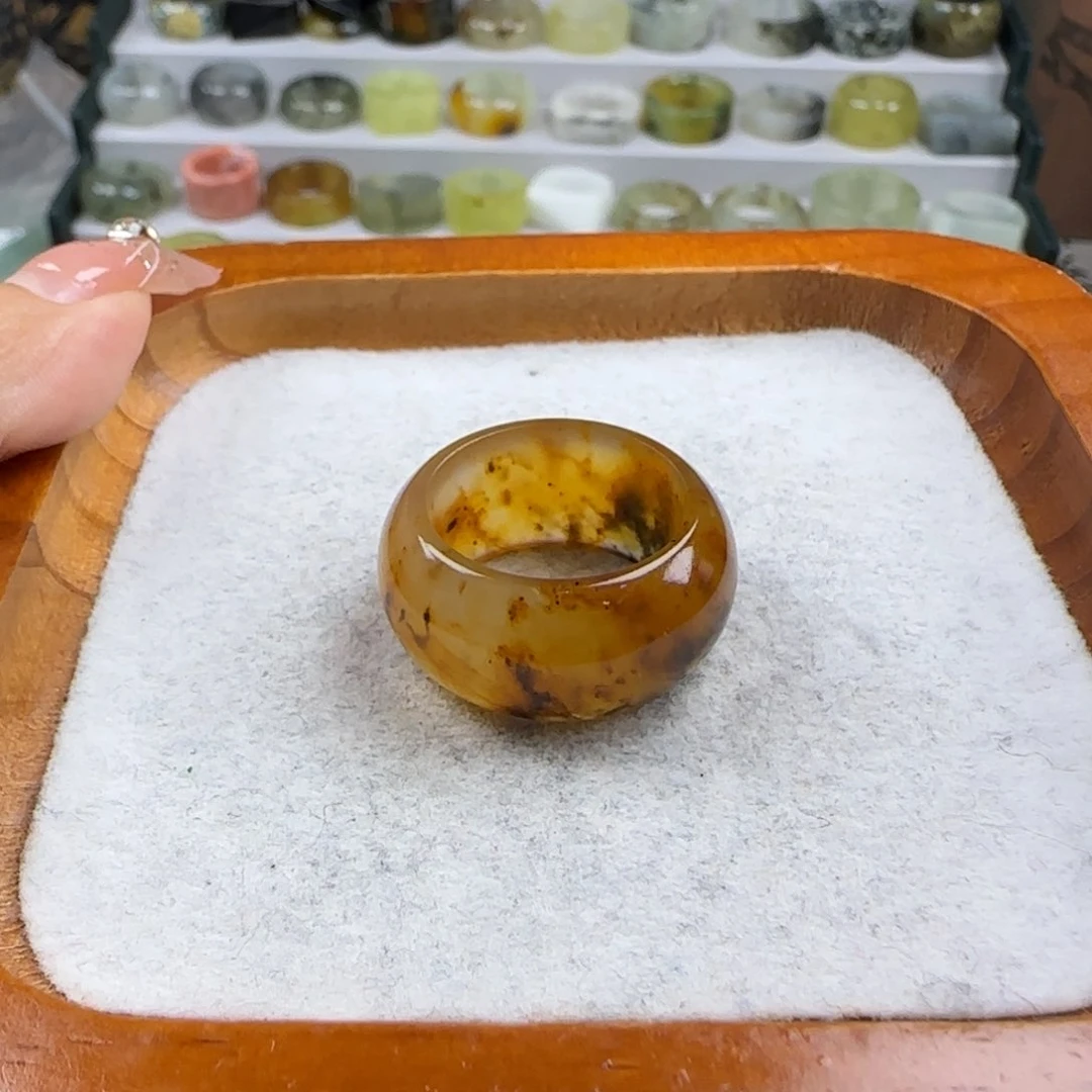 蛇纹石玉合金内径18.6爱****圈