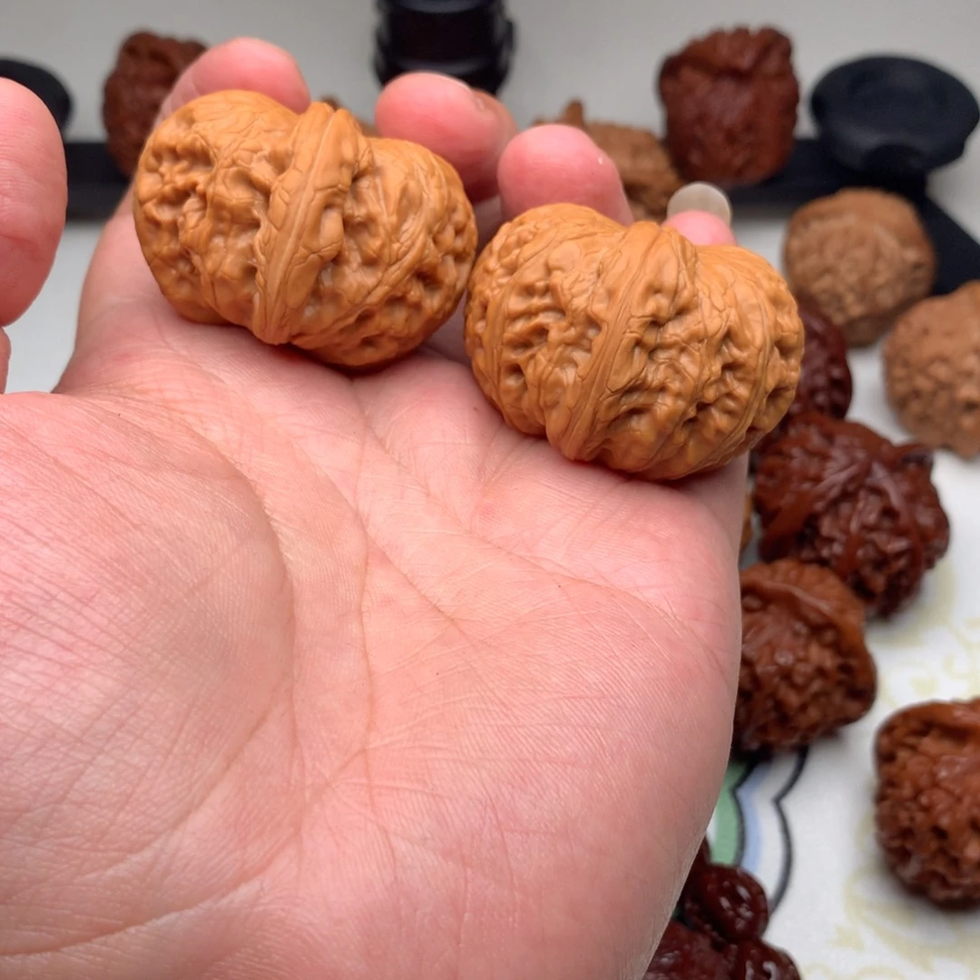 文玩核桃把件笑*书元宝44