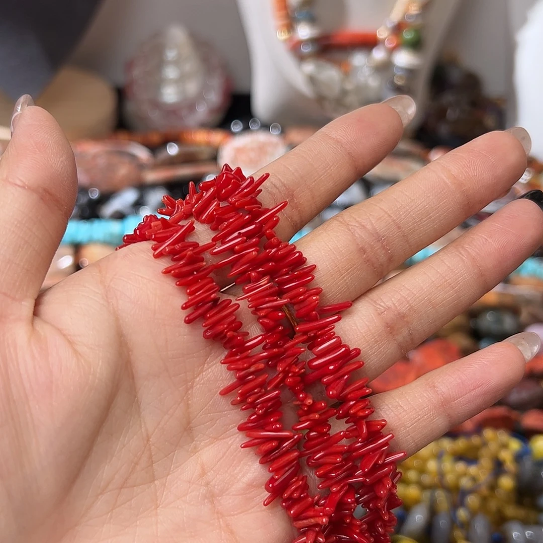 玛瑙/玉髓合金珠宝半成品C723 福利天然草竹一条