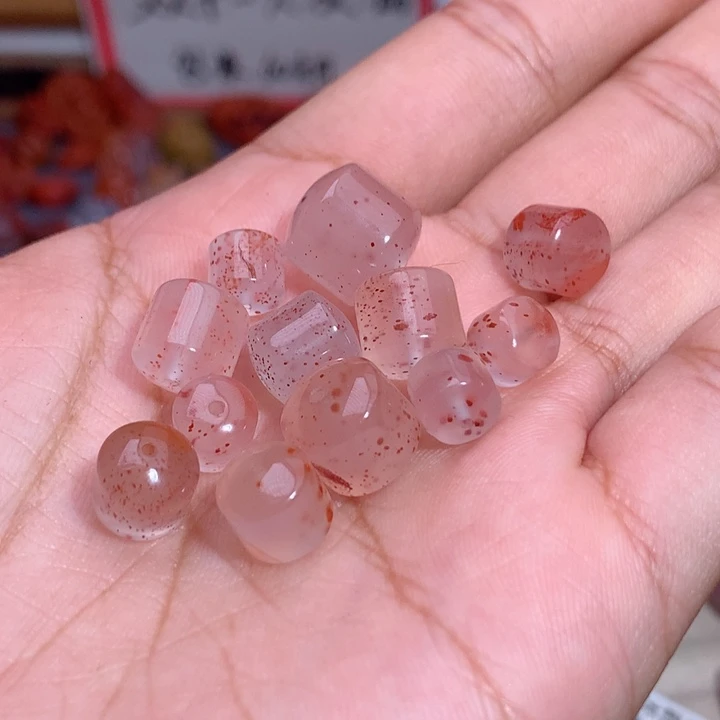 银***浪南红玛瑙未镶嵌花满天星直切1