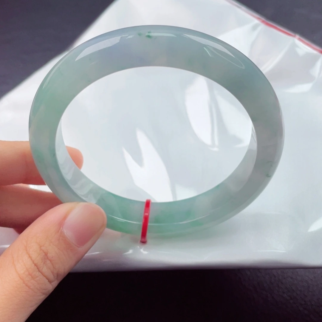 翡翠未镶嵌手镯58正圈