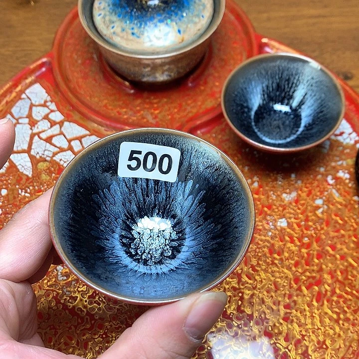 茶盏怀****黄建盏大漆主人杯，全手工制作