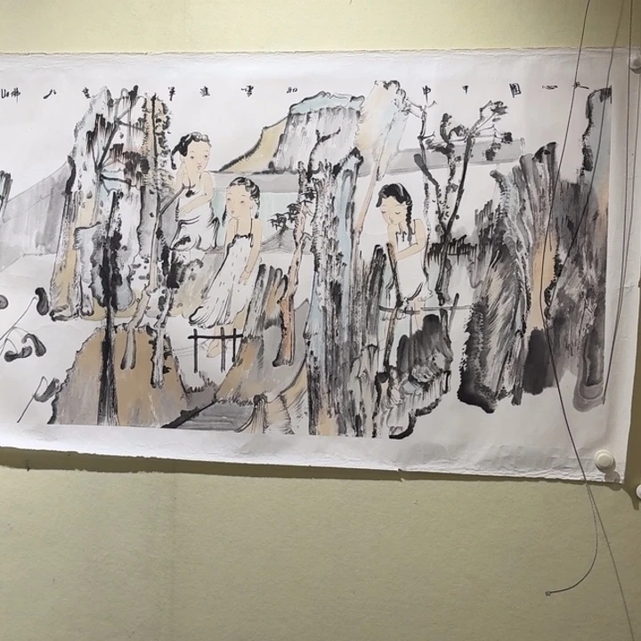 书法60赵建军四尺整张横幅天心园