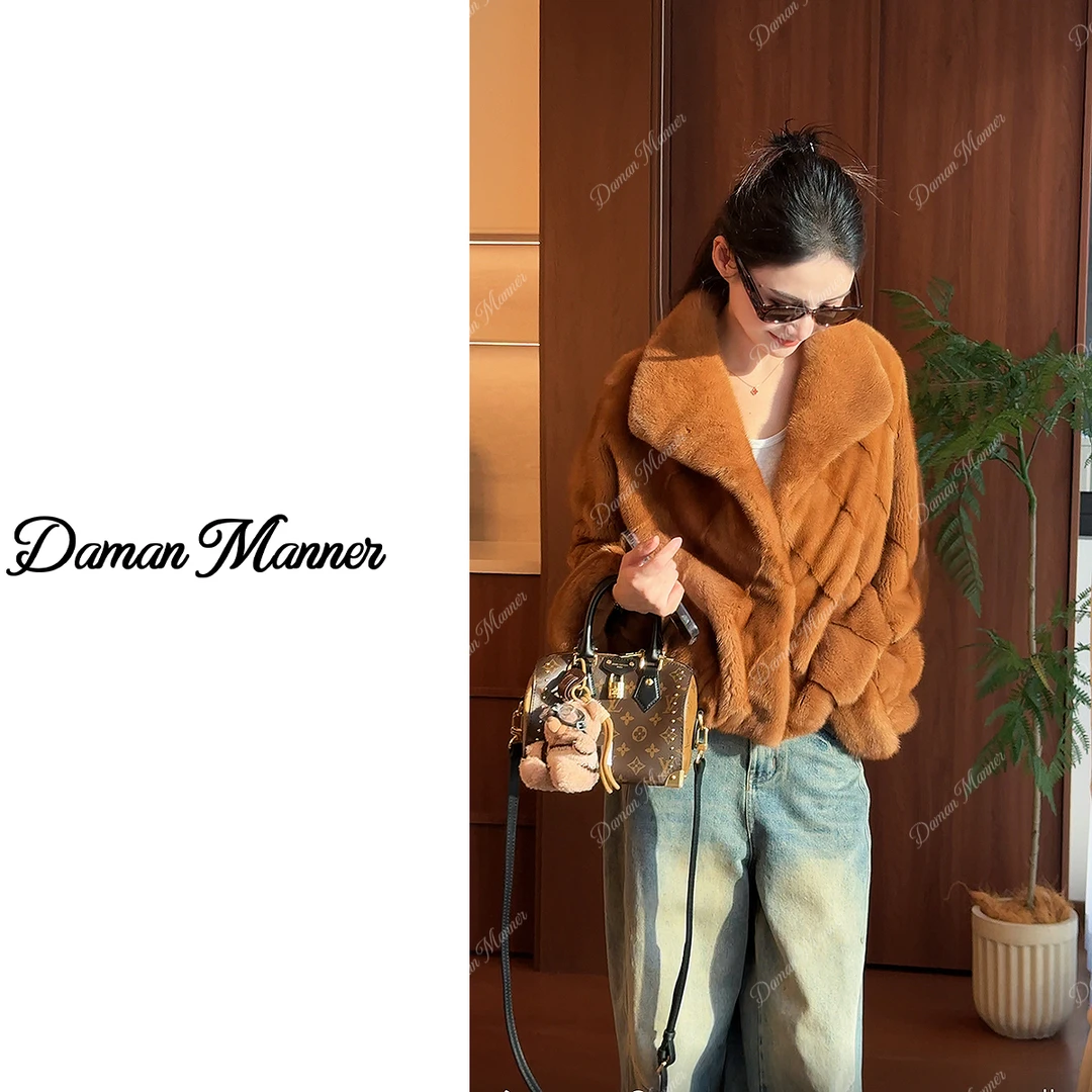 DAMAN | 「巴黎旧梦」进口紫金短二皮草外套冬季水貂皮草FA5W006F