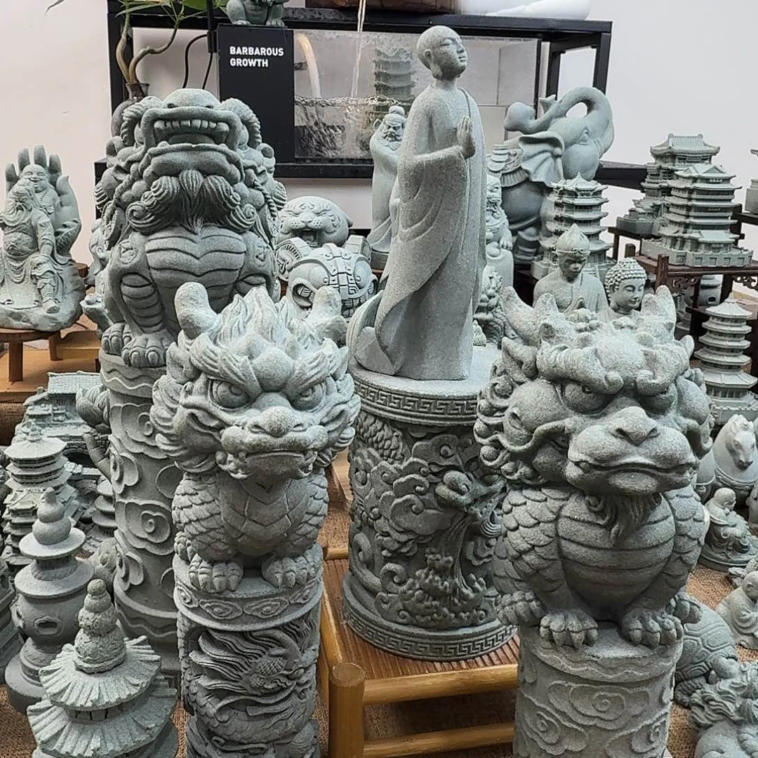 石材青砂石扫地僧