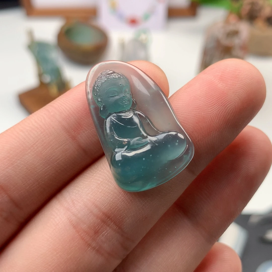 颈饰未镶嵌翡翠宝宝佛