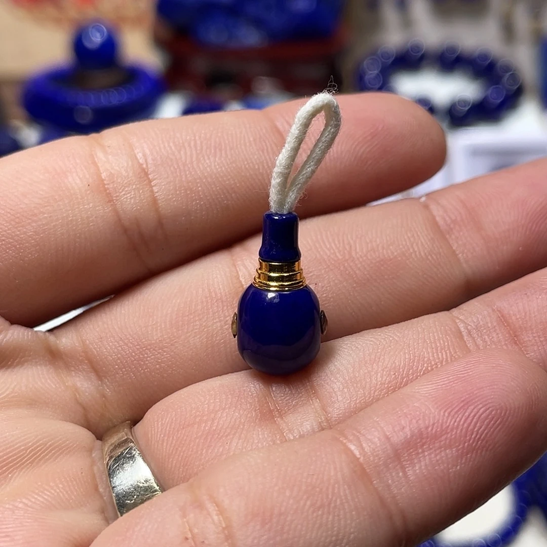 大****未镶嵌青金石精品三通9.6mm