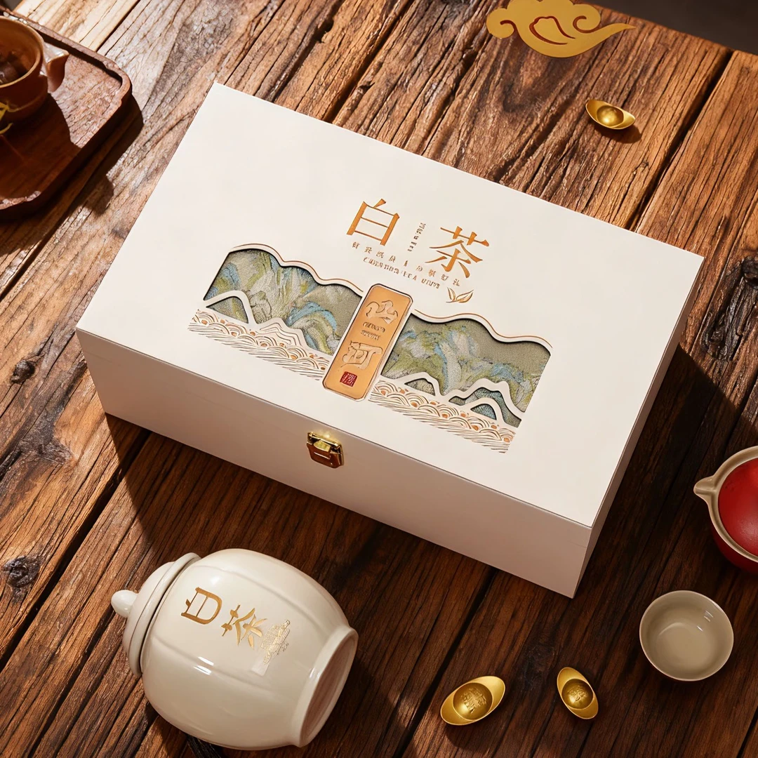 2025年正宗安吉特产白茶新茶叶250g高档礼盒装明前特级绿茶小白芽