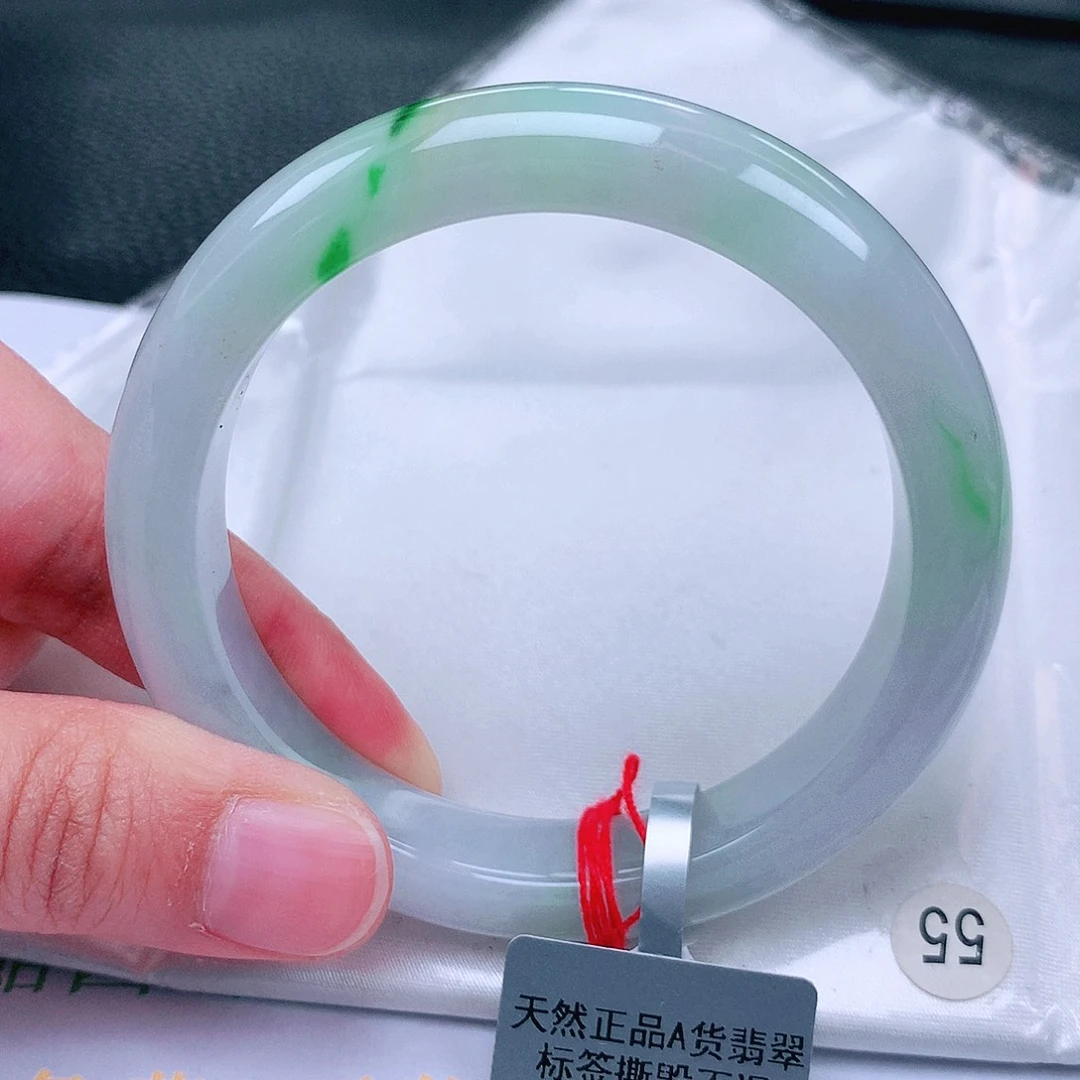 翡翠未镶嵌手镯缅甸天然a货翡翠手镯