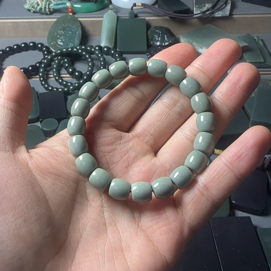 和田玉（青玉）手串未镶嵌