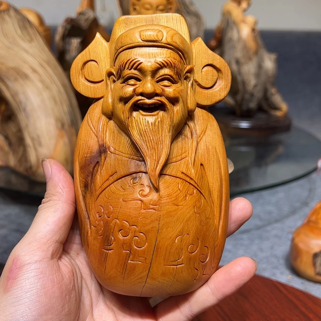 柏木崖柏木手把件摆件