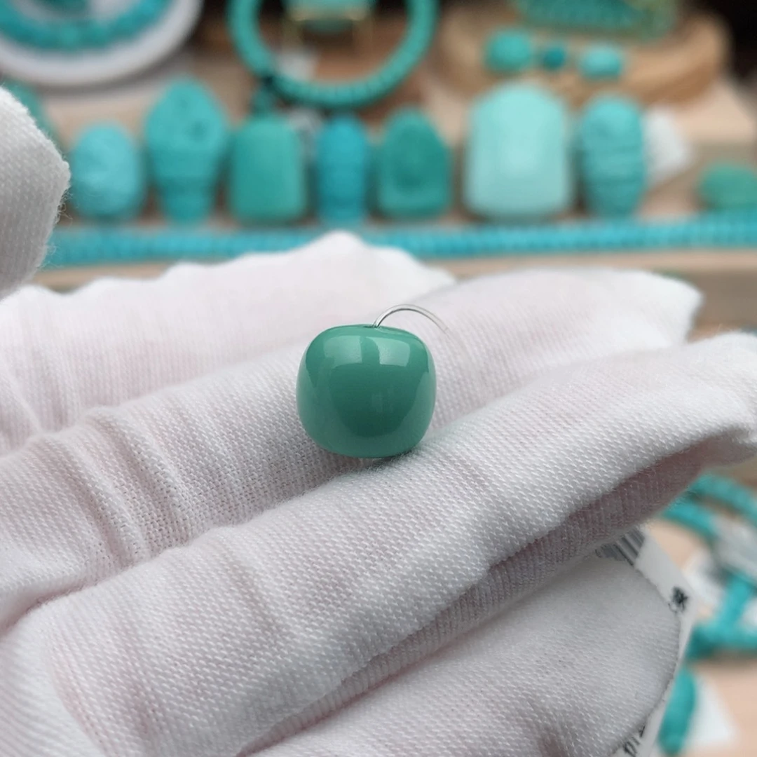 未镶嵌绿松石珠宝奇石11.4mm