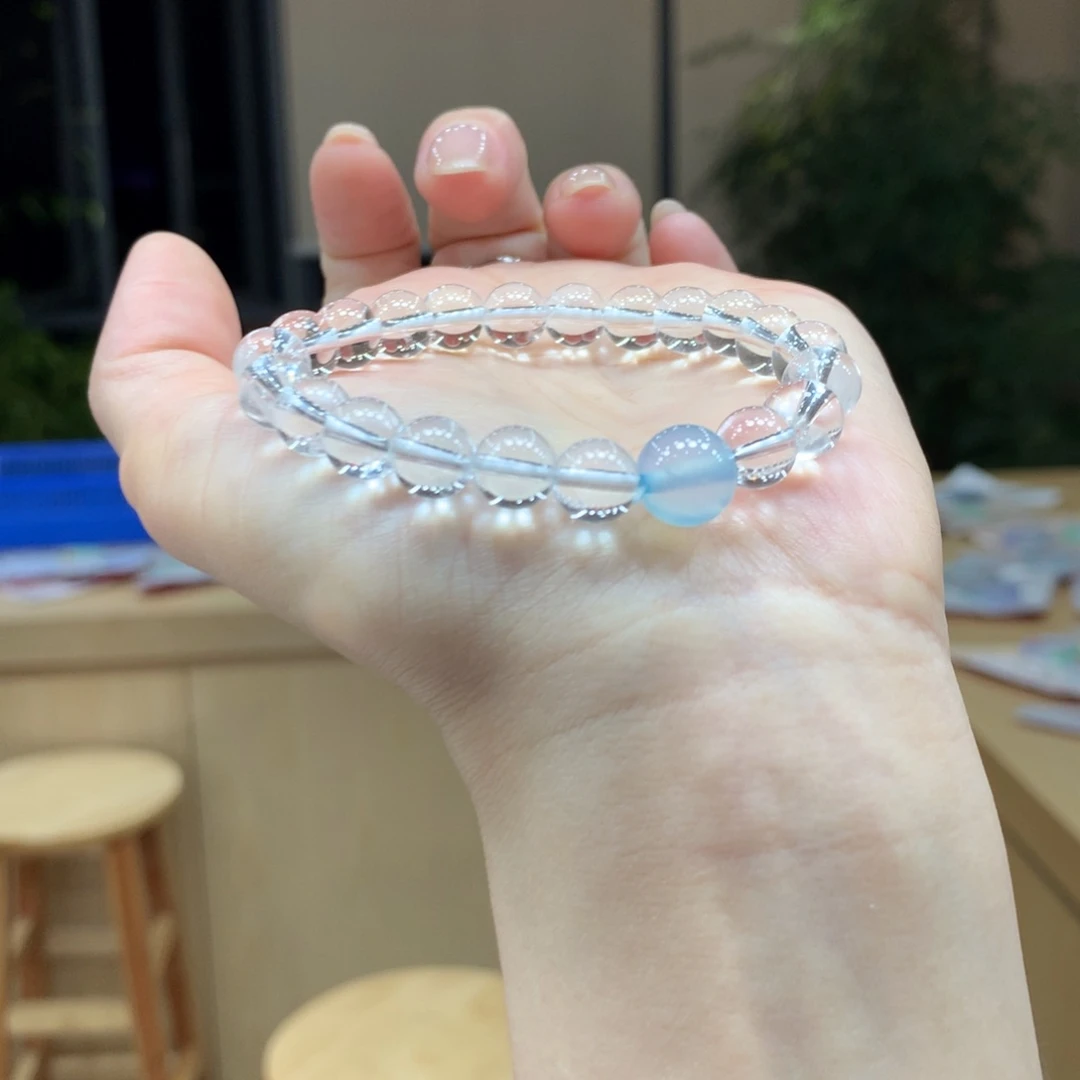 水晶手链未镶嵌不退不换