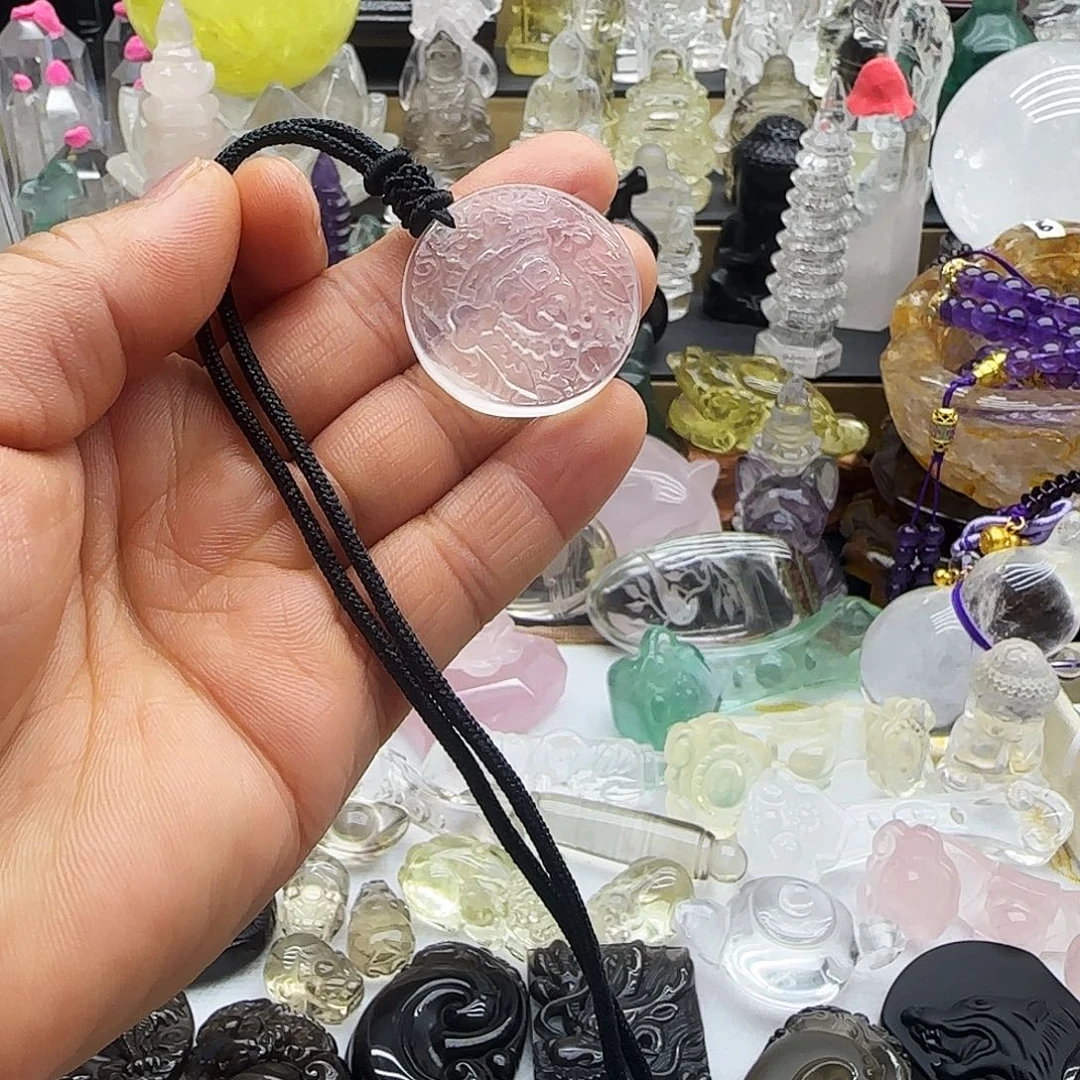 水晶未镶嵌车挂摆件