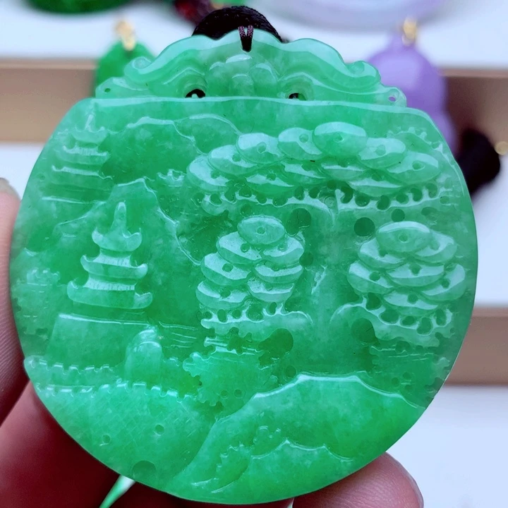 翡翠未镶嵌吊坠(不含链)