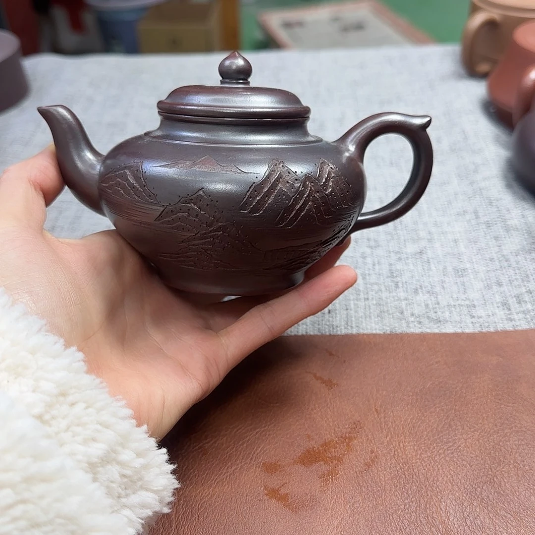 紫砂茶壶民间手艺人全手工制作