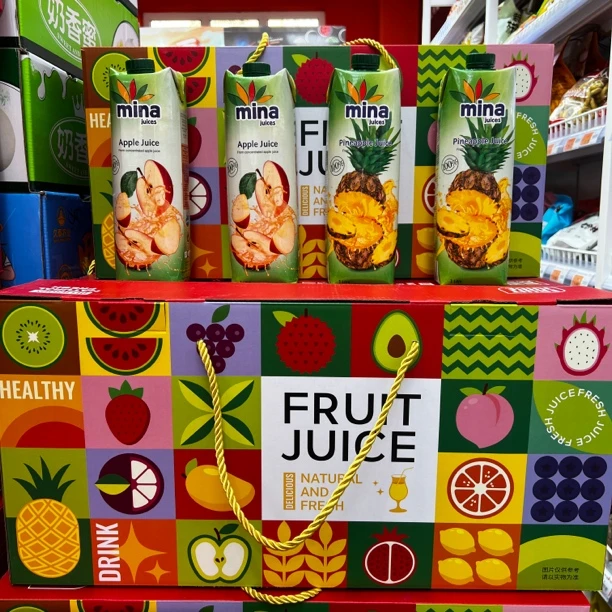 【礼盒】米娜进口果汁/箱/4瓶