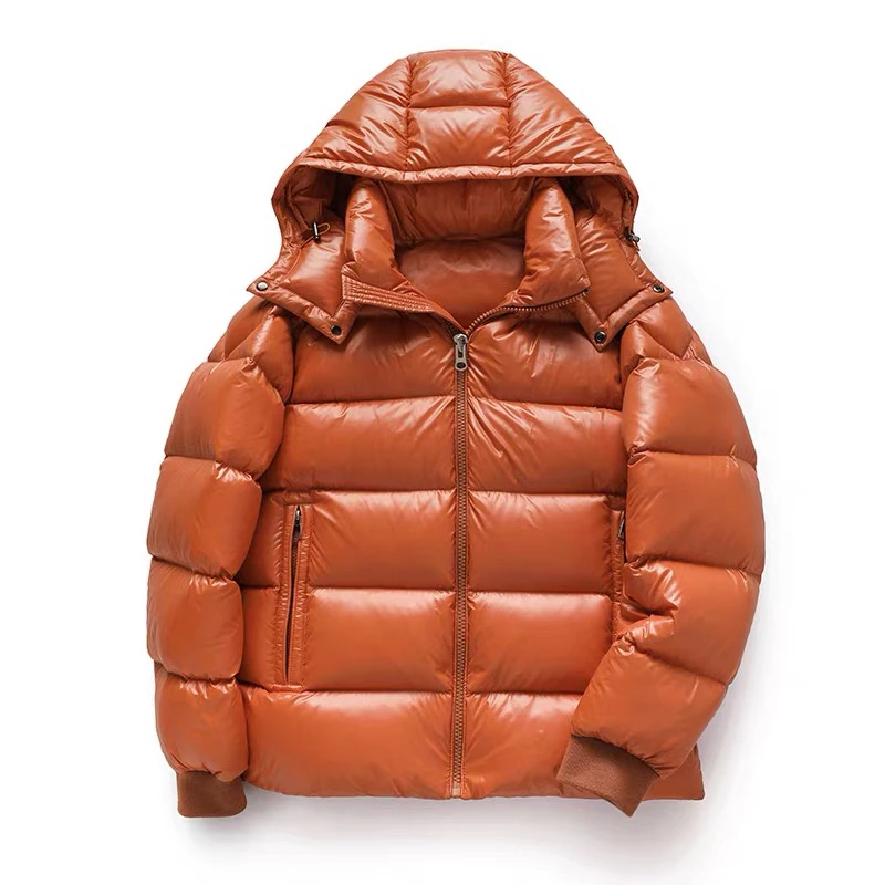 2025~短款保暖贵气显瘦连帽男女同款冬季情侣时尚休闲羽绒服
