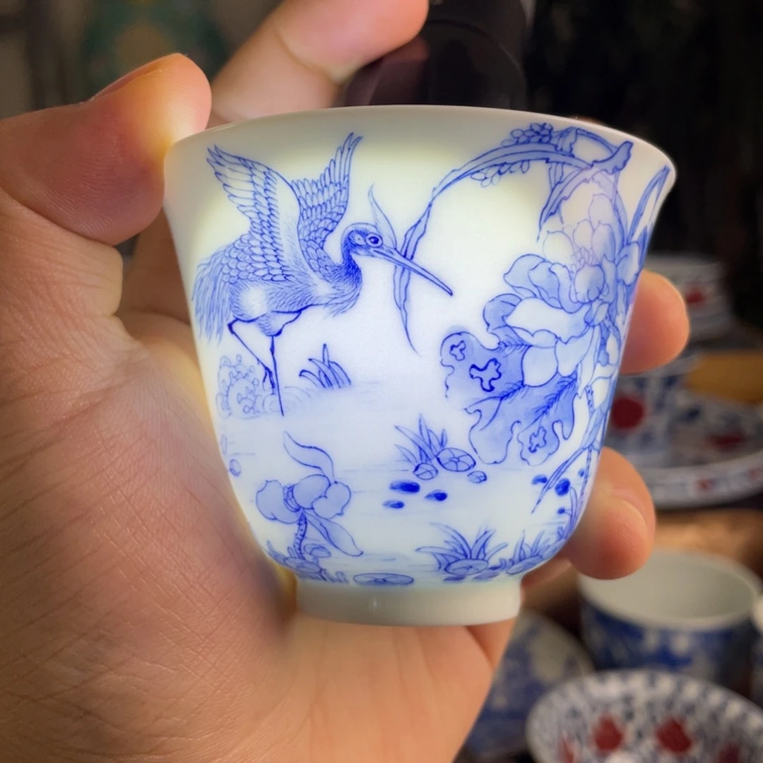 九段花鸟杯子系列