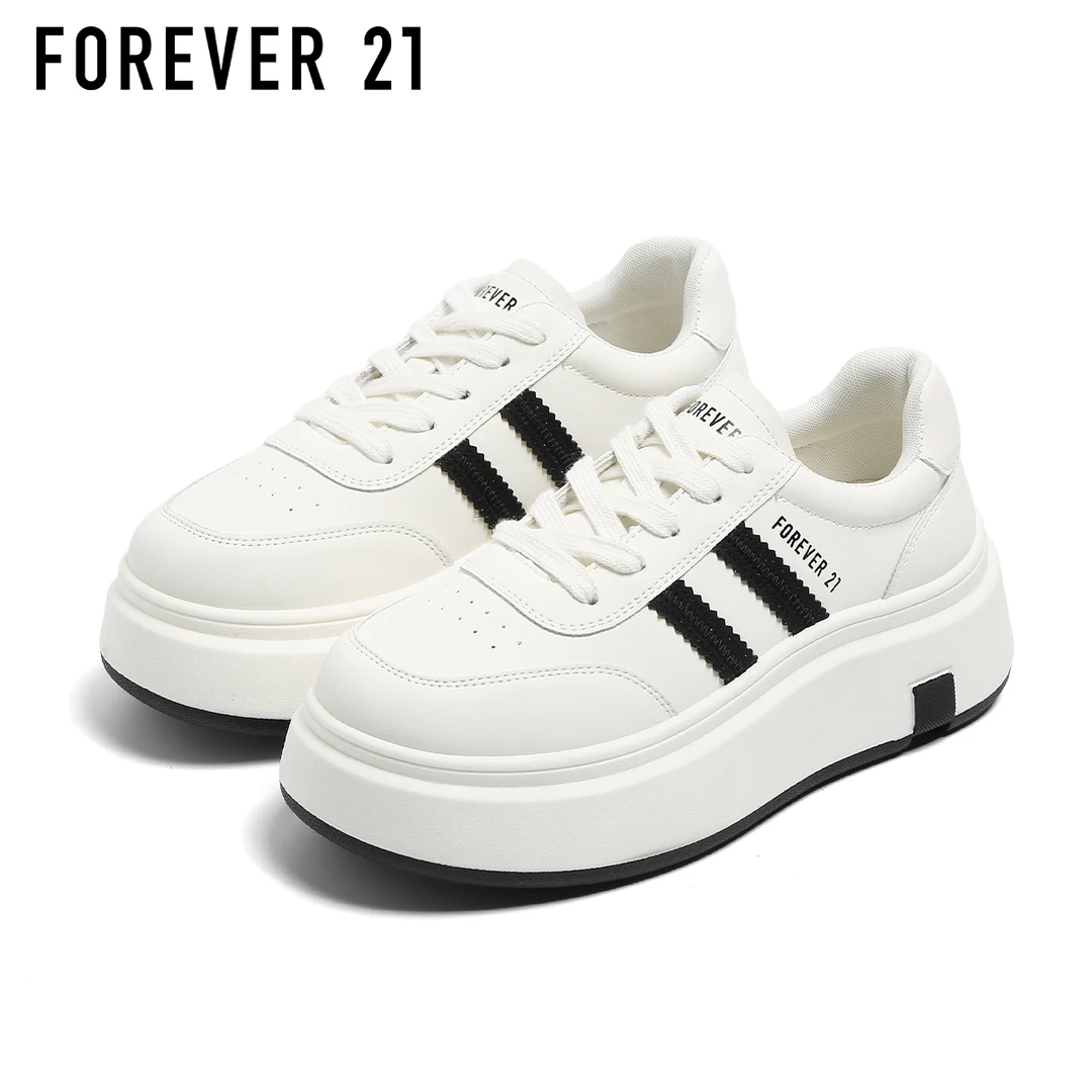 F21超厚底小白鞋女2025新款夏季小个子增高休闲百搭低帮学生板鞋