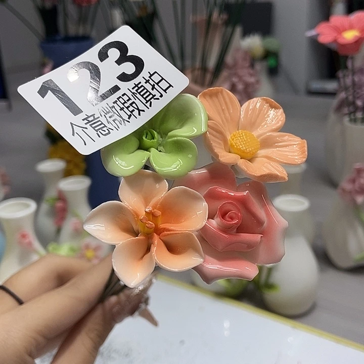 陶瓷纯手工捏花设计