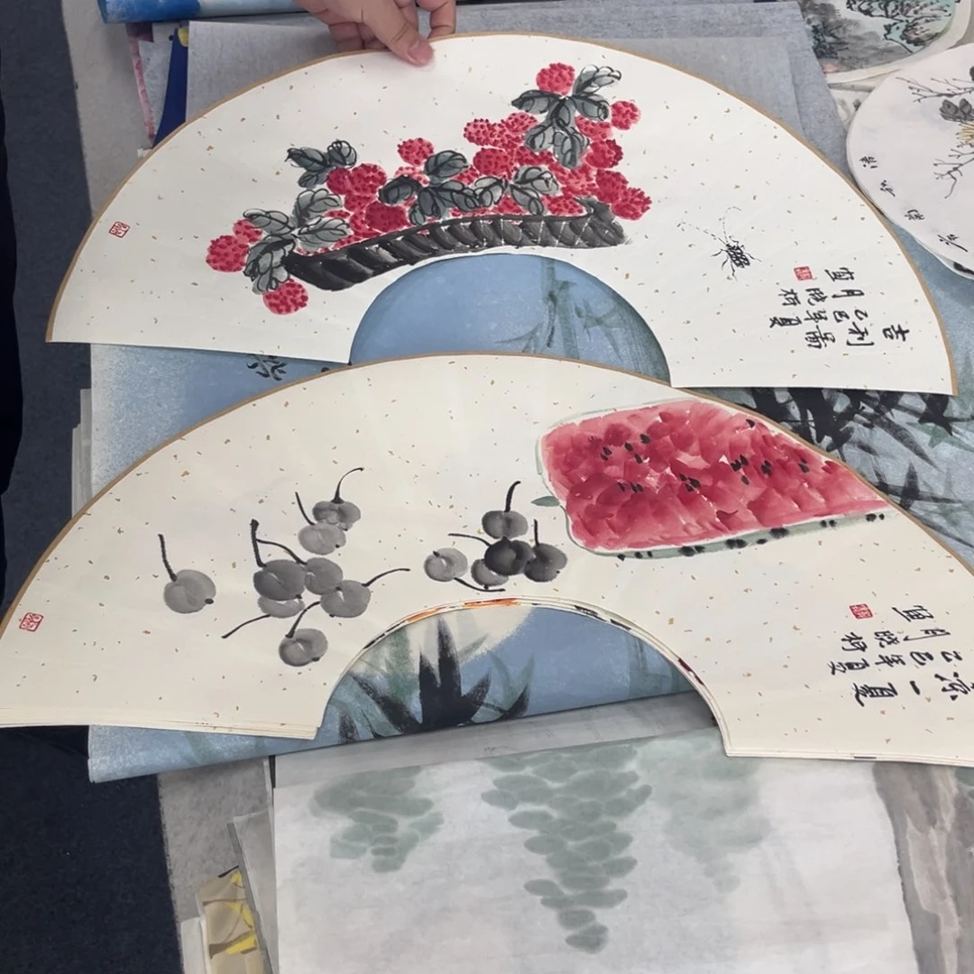国画绘画作品多次