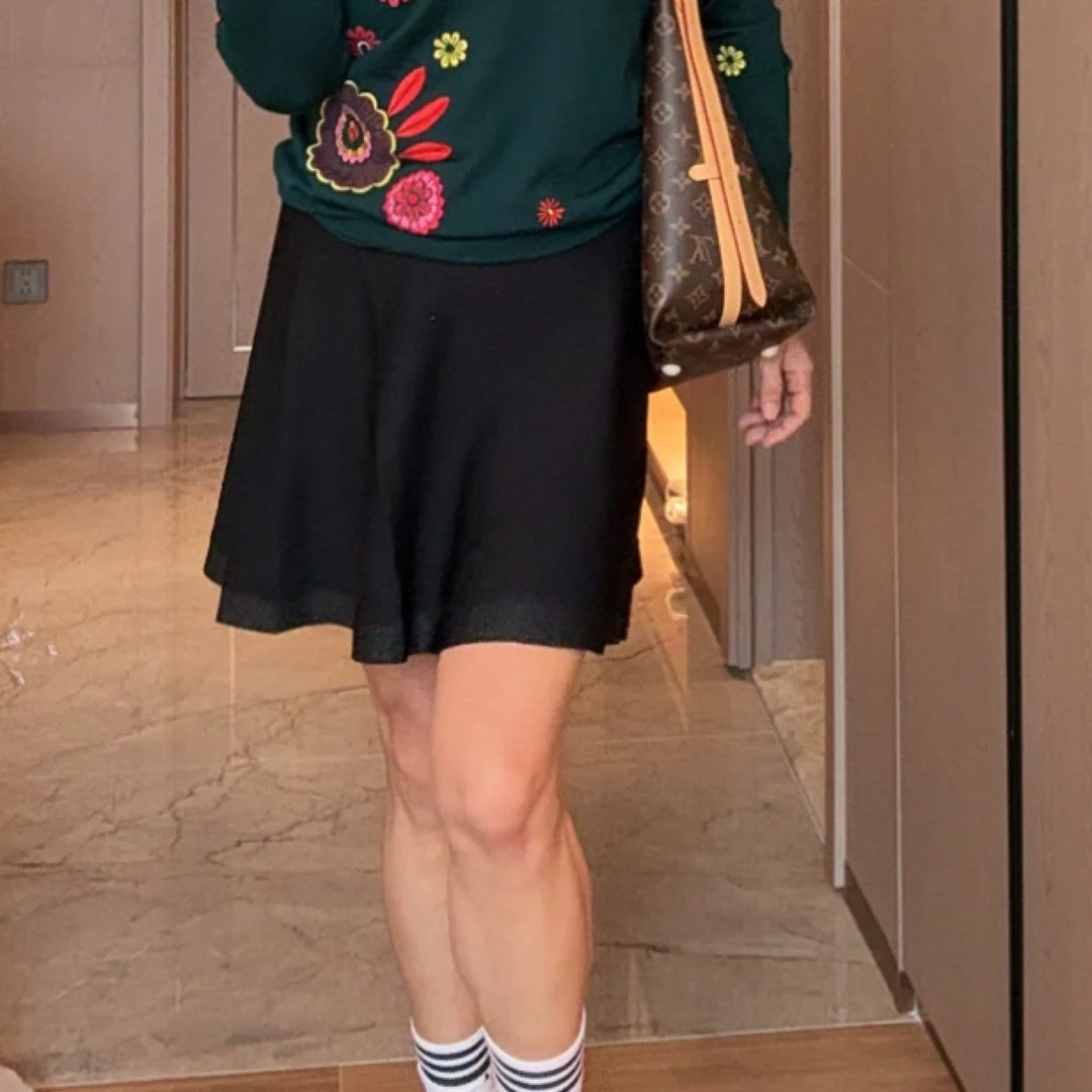 （大春外贸）针织小黑裙