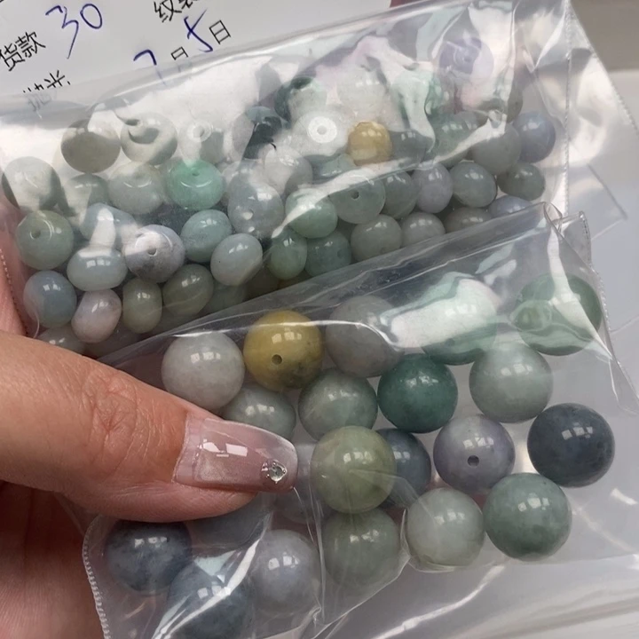 翡翠散珠三*儿天然翡翠