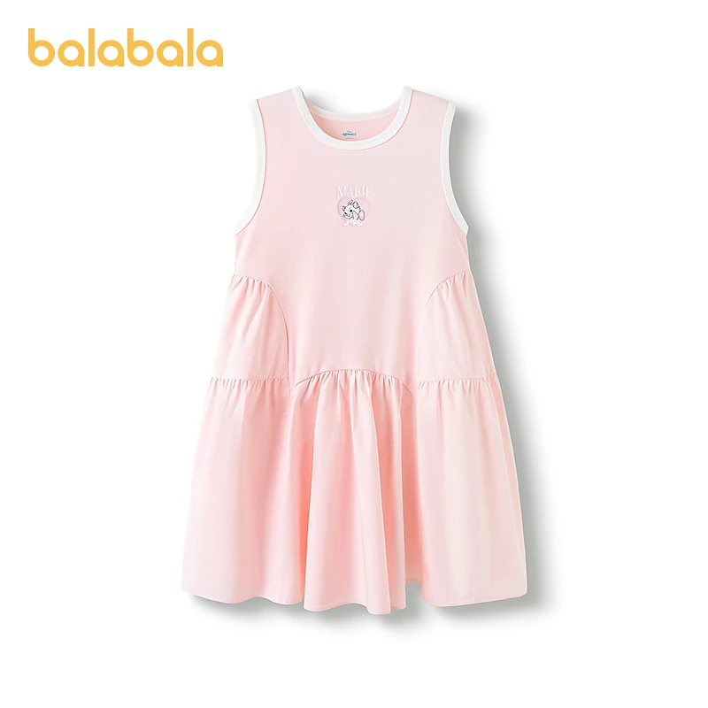 【迪士尼IP】巴拉巴拉女童裙子儿童连衣裙2025新款夏装无袖背心裙