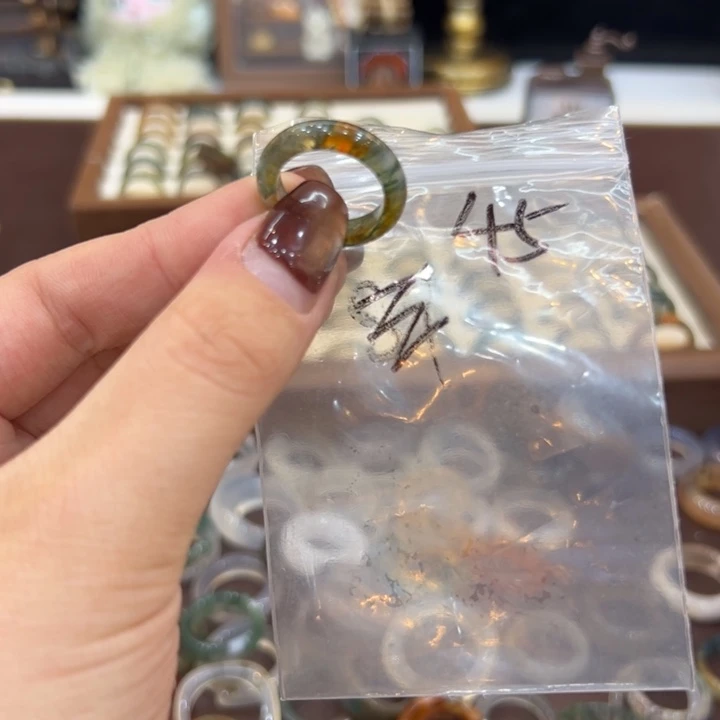 玛瑙/玉髓合金戒指45港12