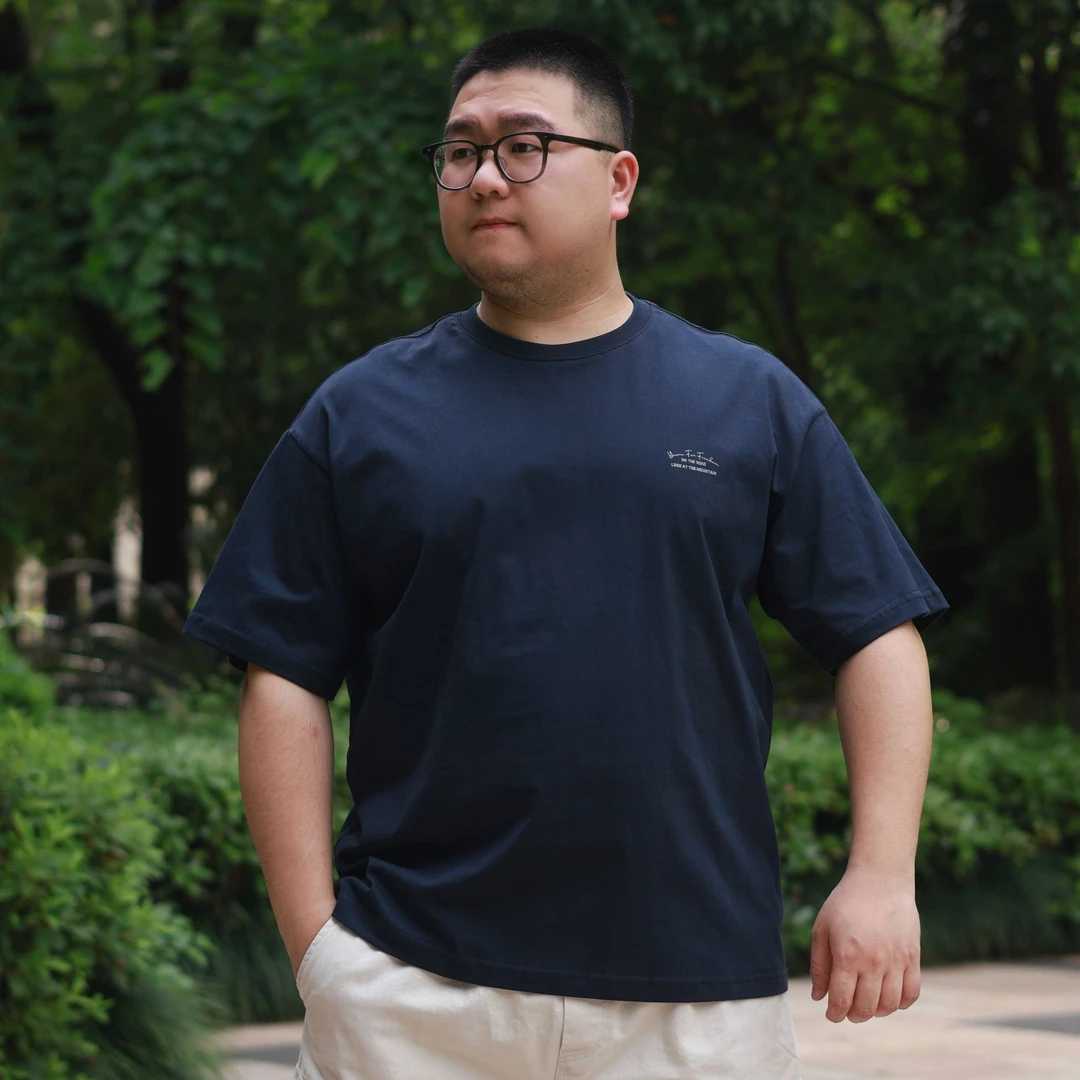 通用夏季印花四季通用纯色T恤街头运动春夏美式ins圆领短袖男装