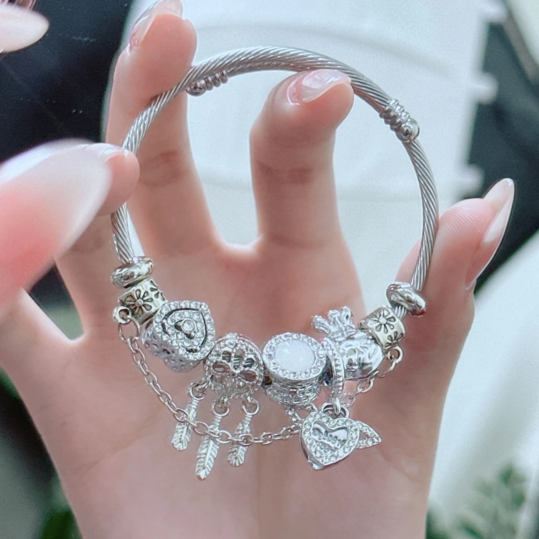 合金手链 可调节手链闪光甜妹学生党甜美风不易掉色手链ins