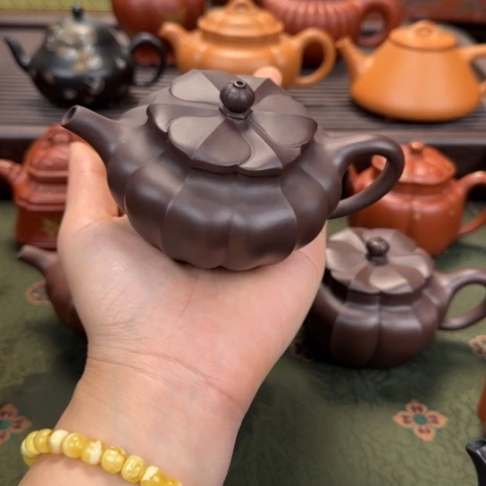 雅***臣茶壶紫砂宜兴紫砂明远菱花