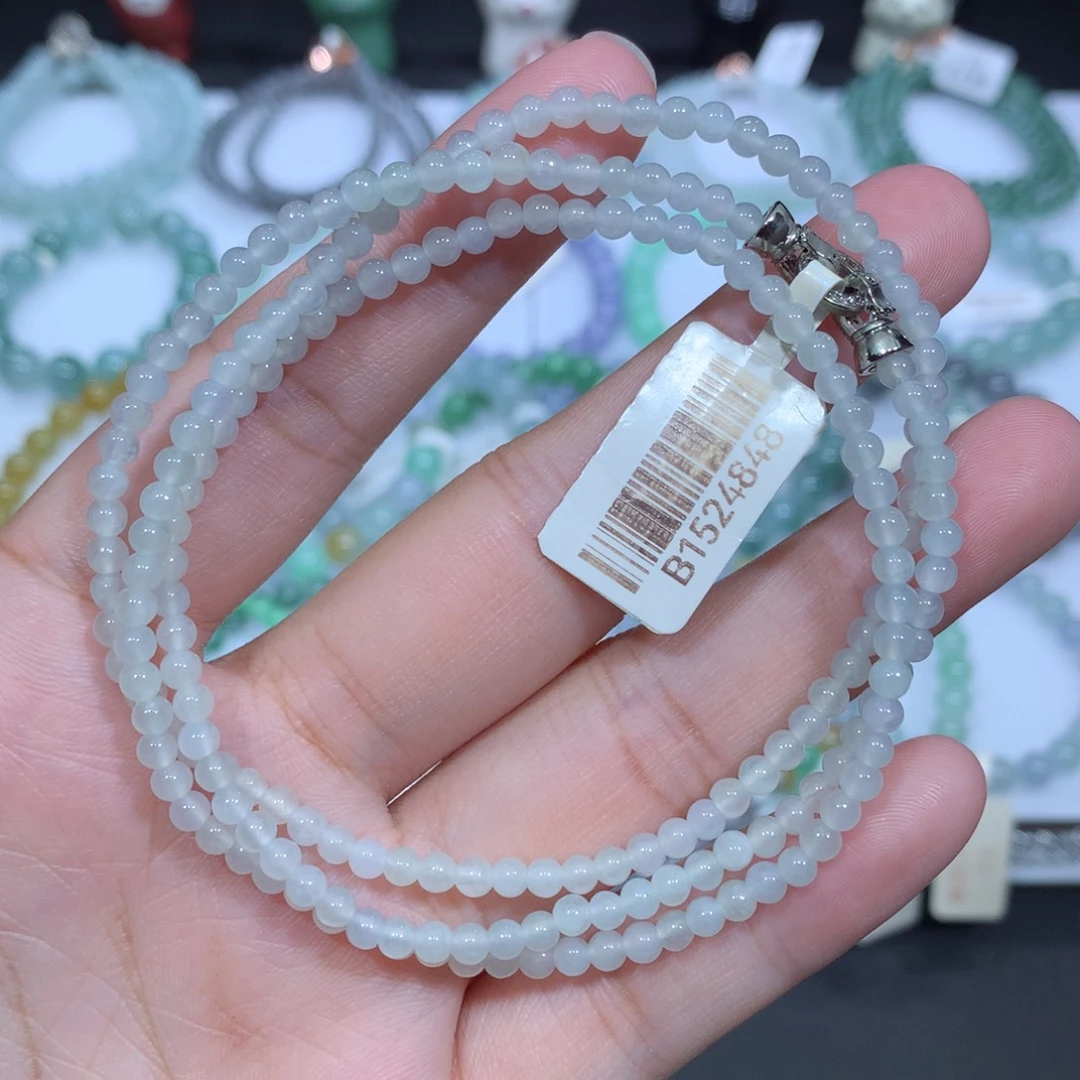 未镶嵌手串翡翠天然