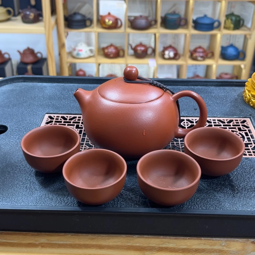 紫砂紫砂胖西施（一壶四杯）