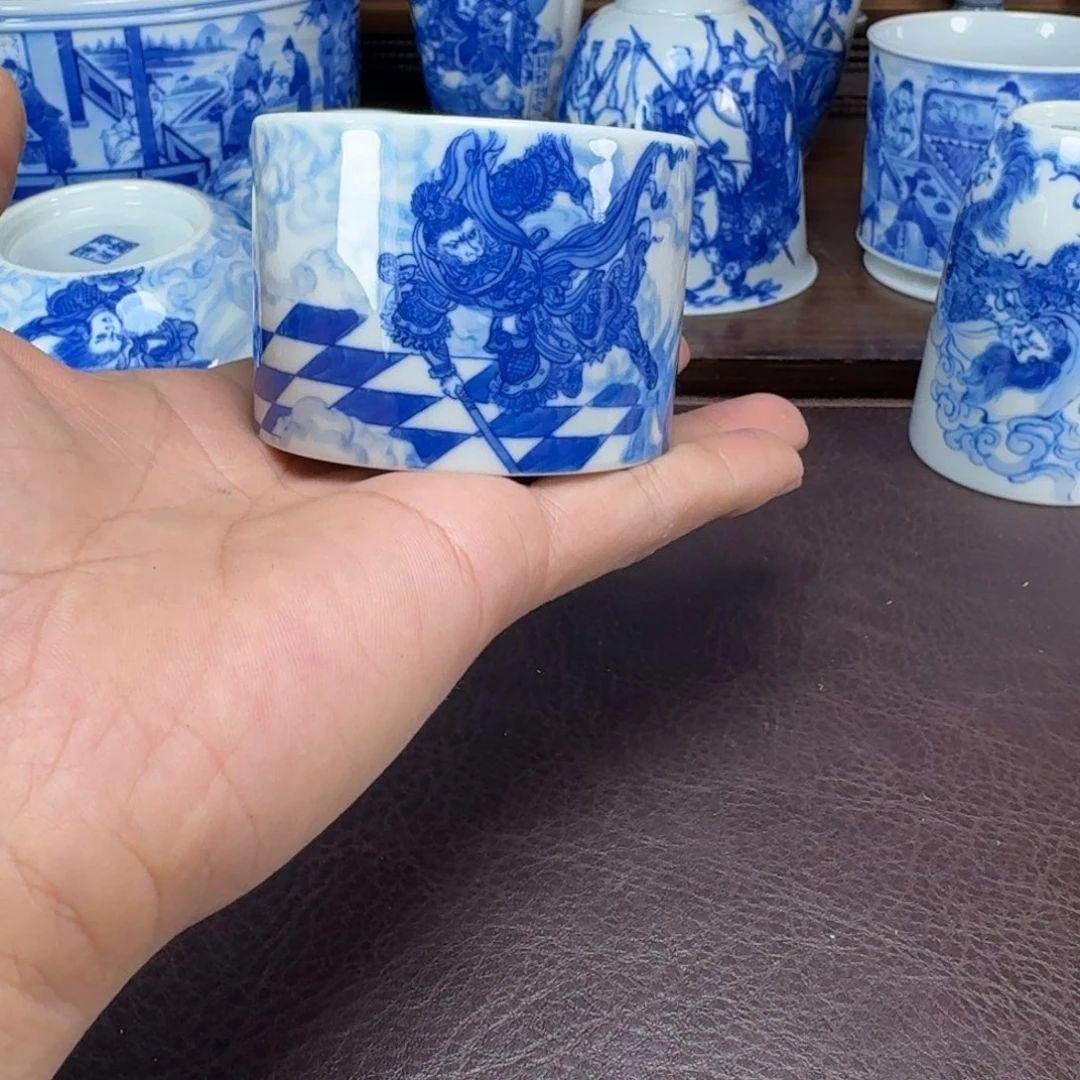 千***然瓷片当代景德镇陶瓷手绘茶具