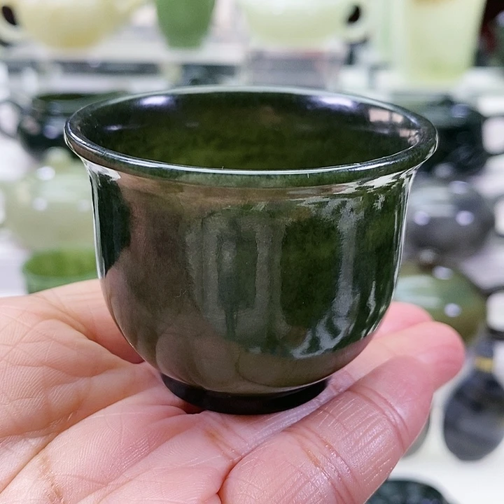 未镶嵌和田玉挂件茶杯80m l